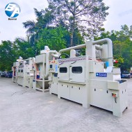 防爆提升輸送式噴砂機配濕式集塵機 