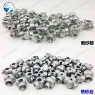 發(fā)動機配件噴砂 